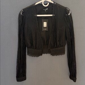 Fashion Nova Black Lace Top